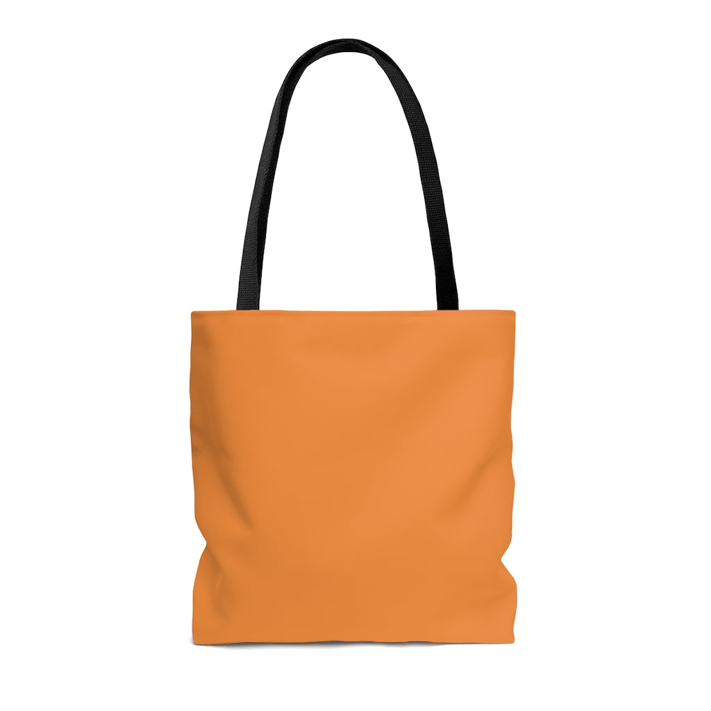 Cat Sleep Eat Tote Bag Brown Orange