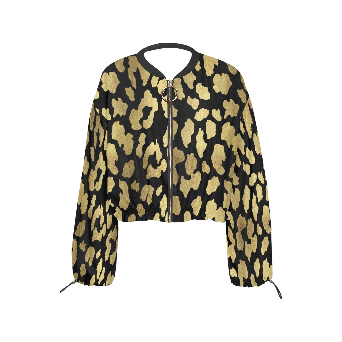 I'm Festive Leopard Chiffon Cropped Jacket