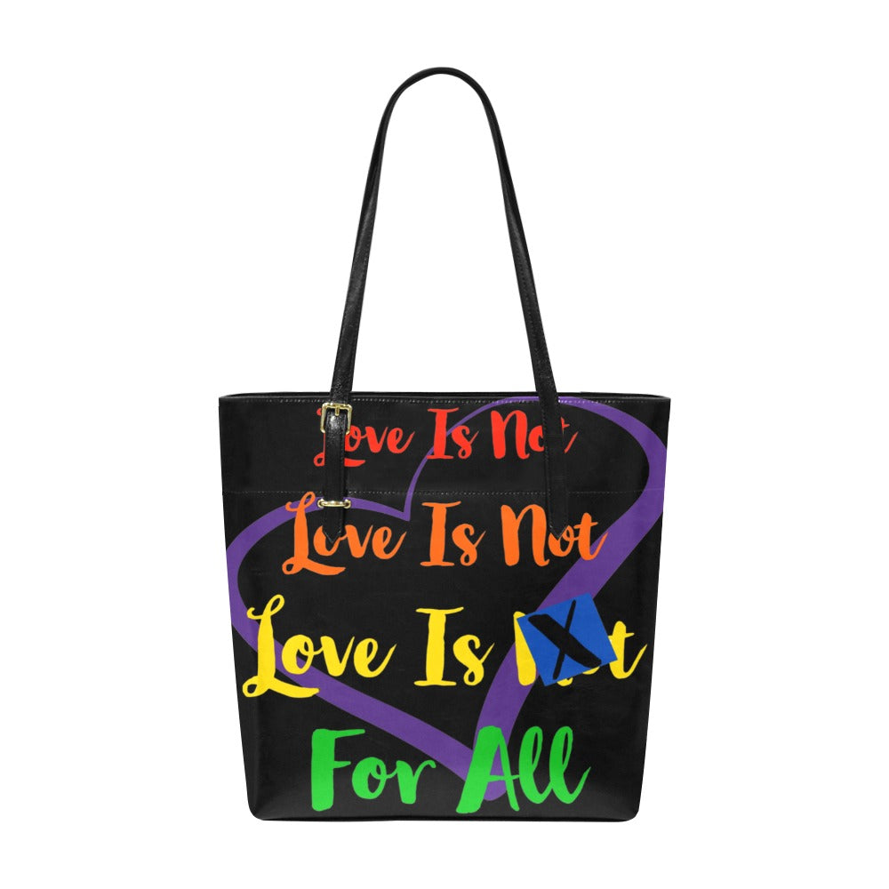 Cruelty Free PU leather Human Rights Tote Bag