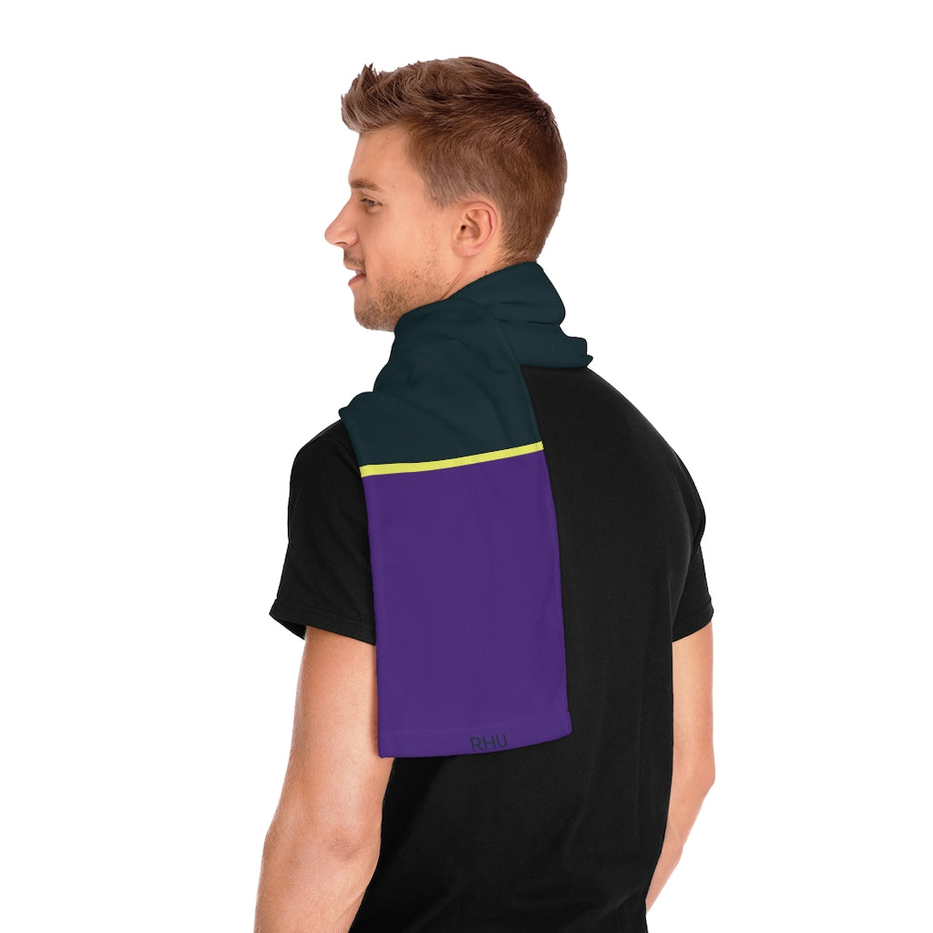 Dark Green Purple Scarf