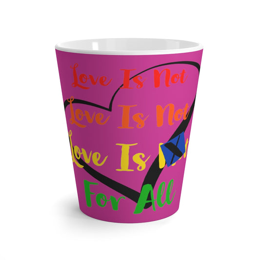 Human Rights LINFA Latte Mug Dark Pink