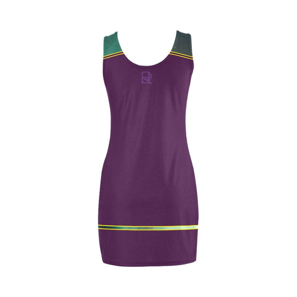 Vest Dress Purple/Green