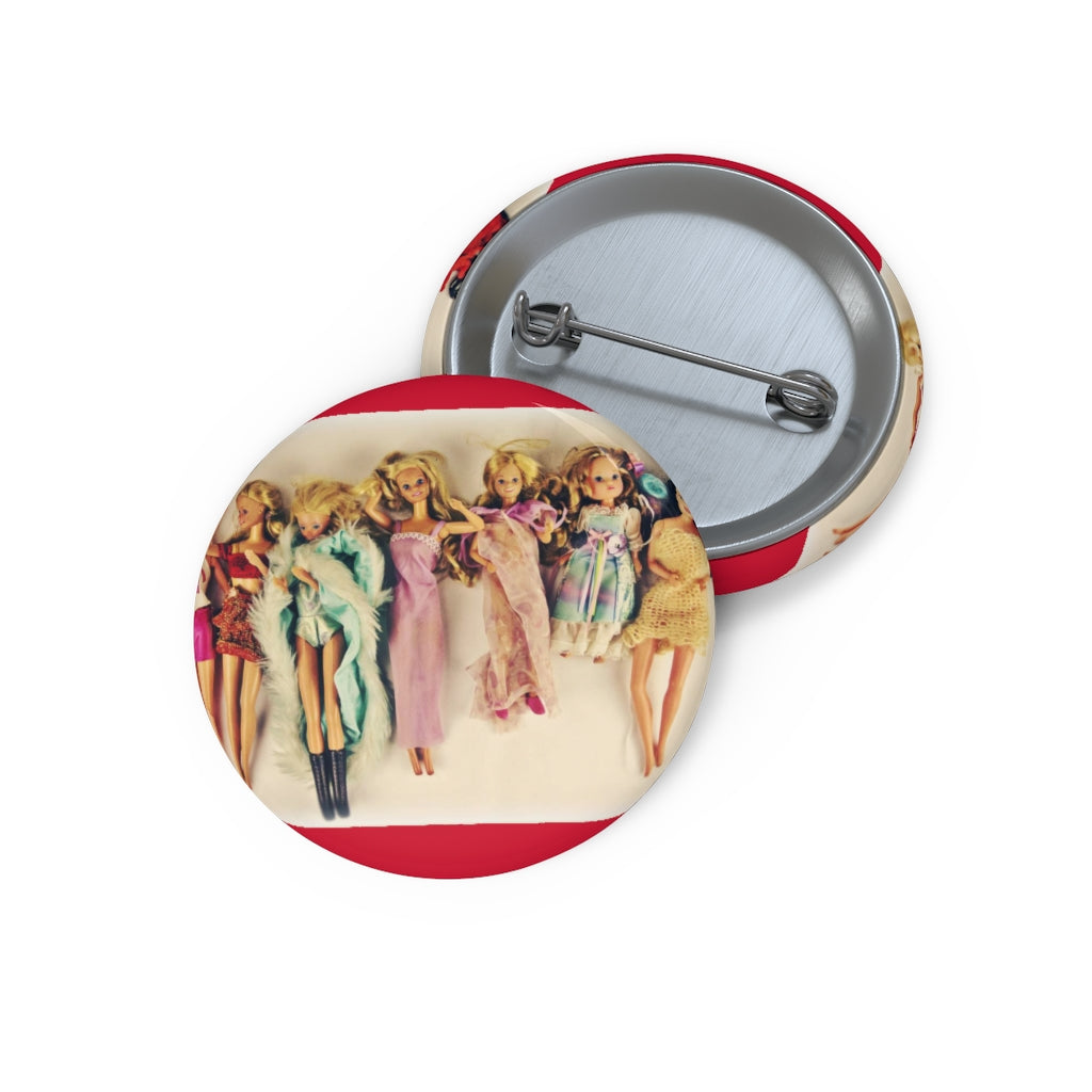 Barbie Pin Buttons