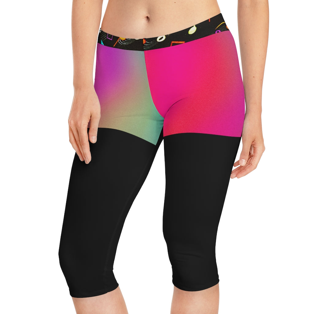 Women's Shortgings Notes/MultiColor/Black