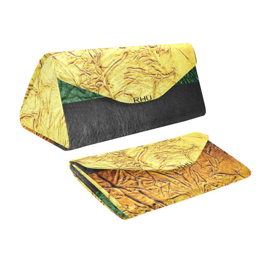 I'm Festive Gold Brown Green Black Foldable Glass Case