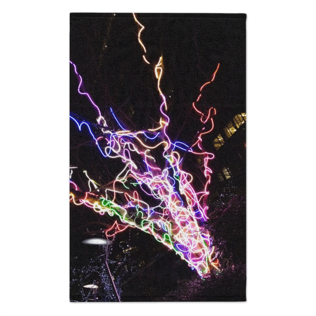 Electric Lights Rally Towel, 11x18