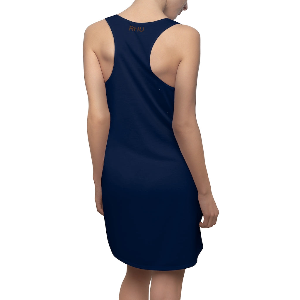 Planets Women's Cut & Sew Racerback Dress Dark Blue