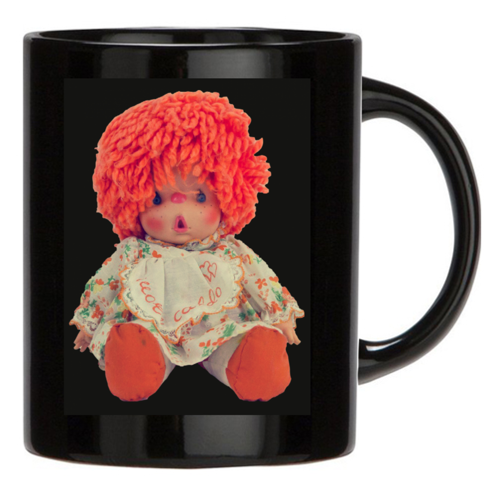 Tazza Nera ORANGE DOLL Black Mug