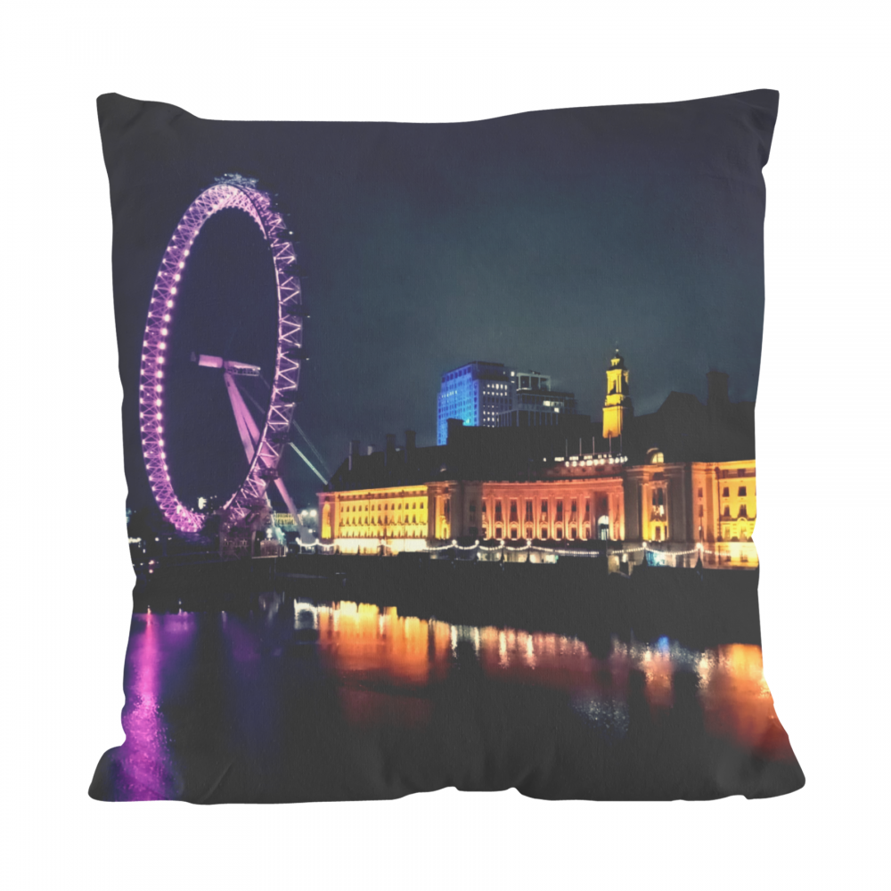 Cuscino All Over Print LONDON EYE BY NIGHT Pillow