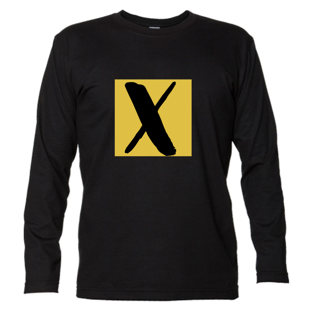 T-shirt Unisex Manica Lunga X Yellow  Shirt Long Sleeve