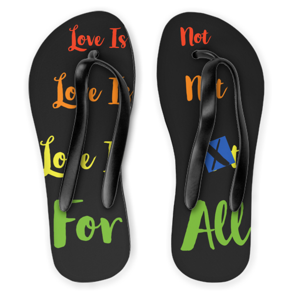 Infradito HUMAN RIGHTS LINFA FLIP FLOPS Black/Multi