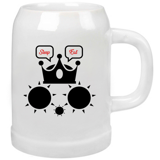 Boccale Birra Cat Sleep Eat Beer Mug