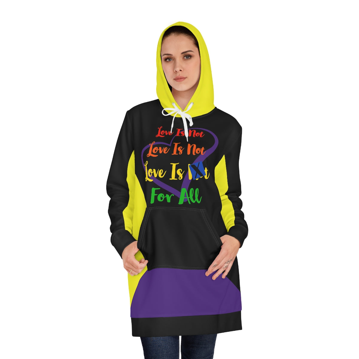 Human Rights LINFA Women's Hoodie Dress