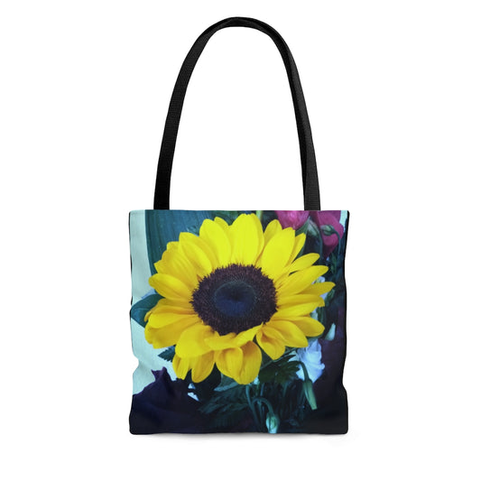 Double sided Sunflower/X Tote Bag