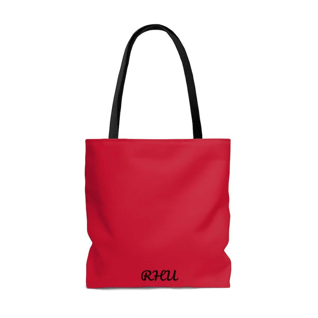 Cat Sleep Eat Tote Bag Red