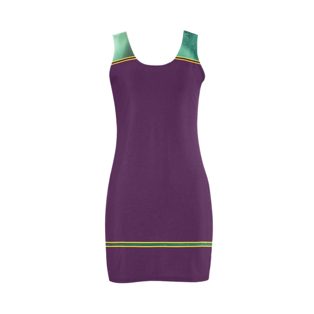 Vest Dress Purple/Green