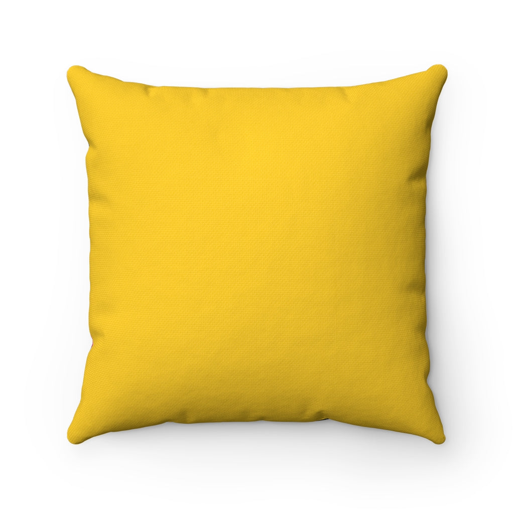 Sunflower Spun Polyester Square Pillow