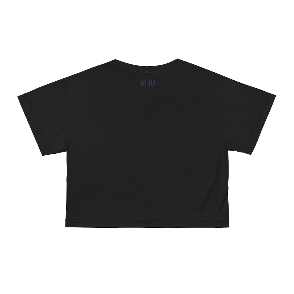 Human Rights LINFA AOP Crop Tee Black