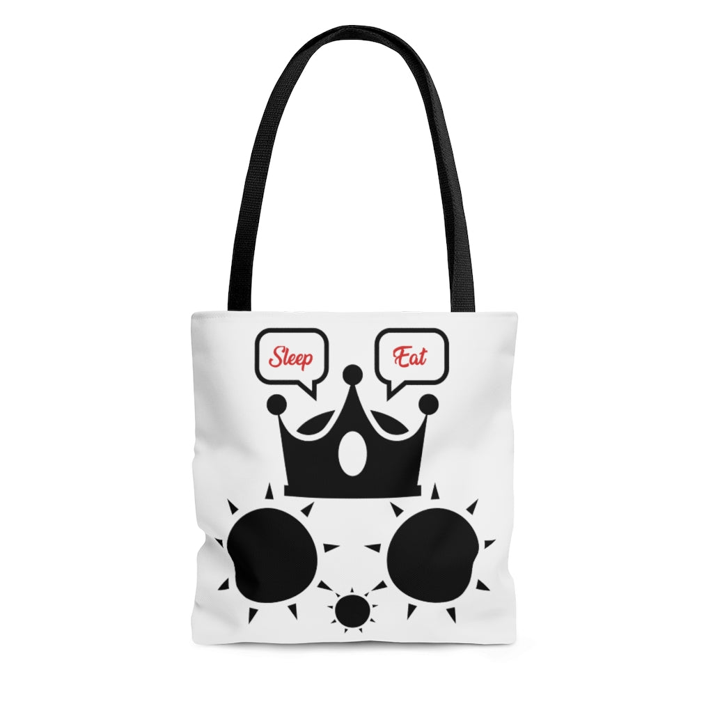 Cat Sleep Eat Tote Bag Yellow