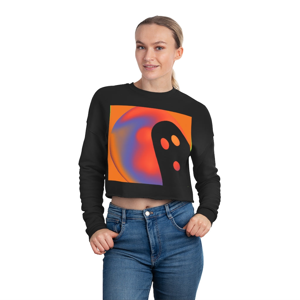 Women's Cropped Sweatshirt Ghost