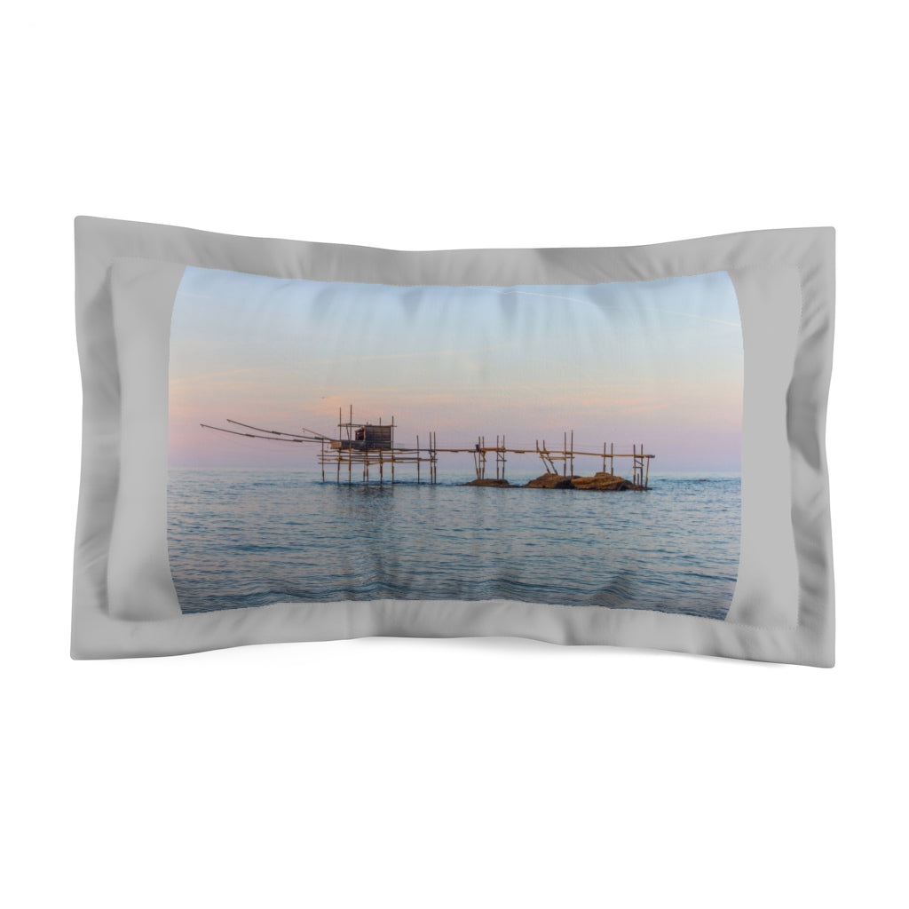 Trabocco Abruzzo Italy Microfiber Pillow Sham