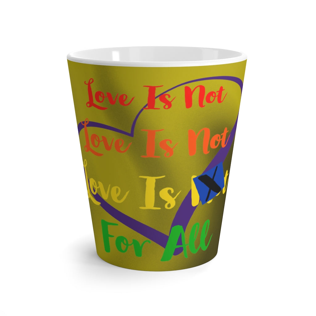 Human Rights LINFA Latte Mug Duotone Duotone Yellow/Black Rainbow