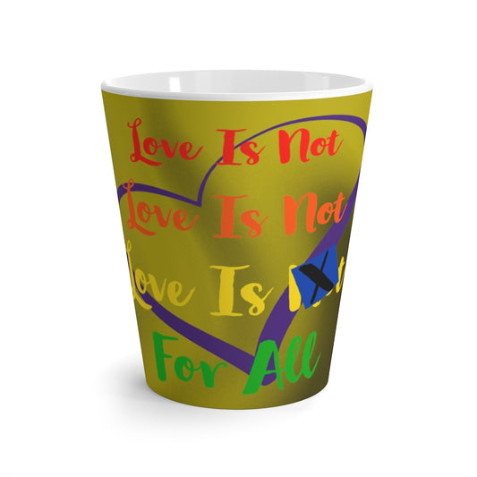 Human Rights LINFA Latte Mug Duotone Duotone Yellow/Black Rainbow