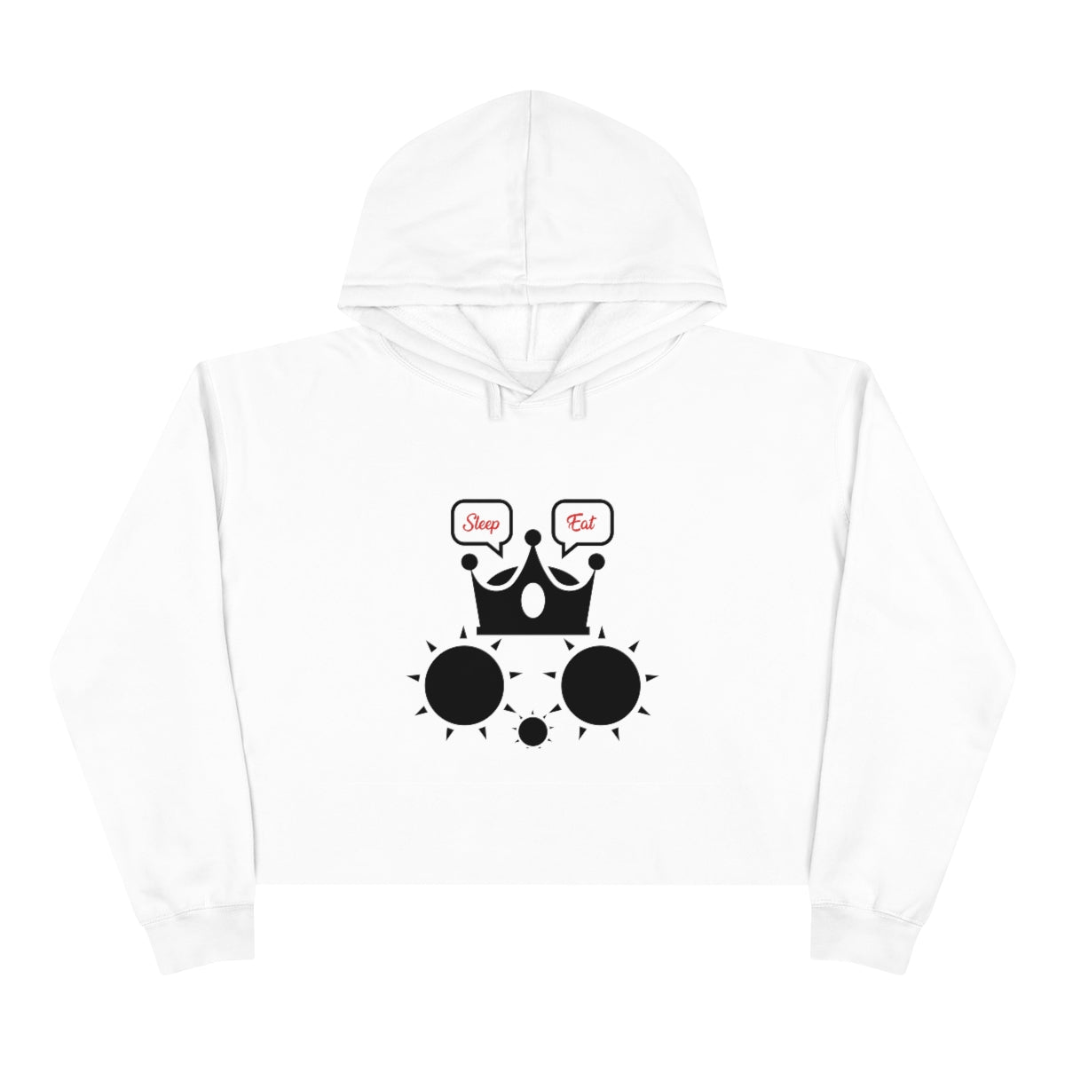 Cat Sleep Eat Crop Hoodie