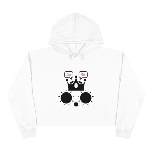 Cat Sleep Eat Crop Hoodie