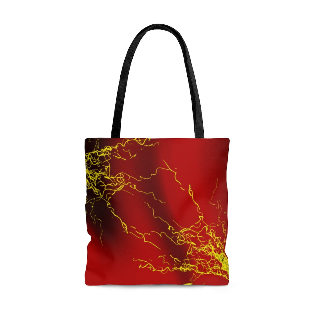 Gold Electric Lights Tote Bag