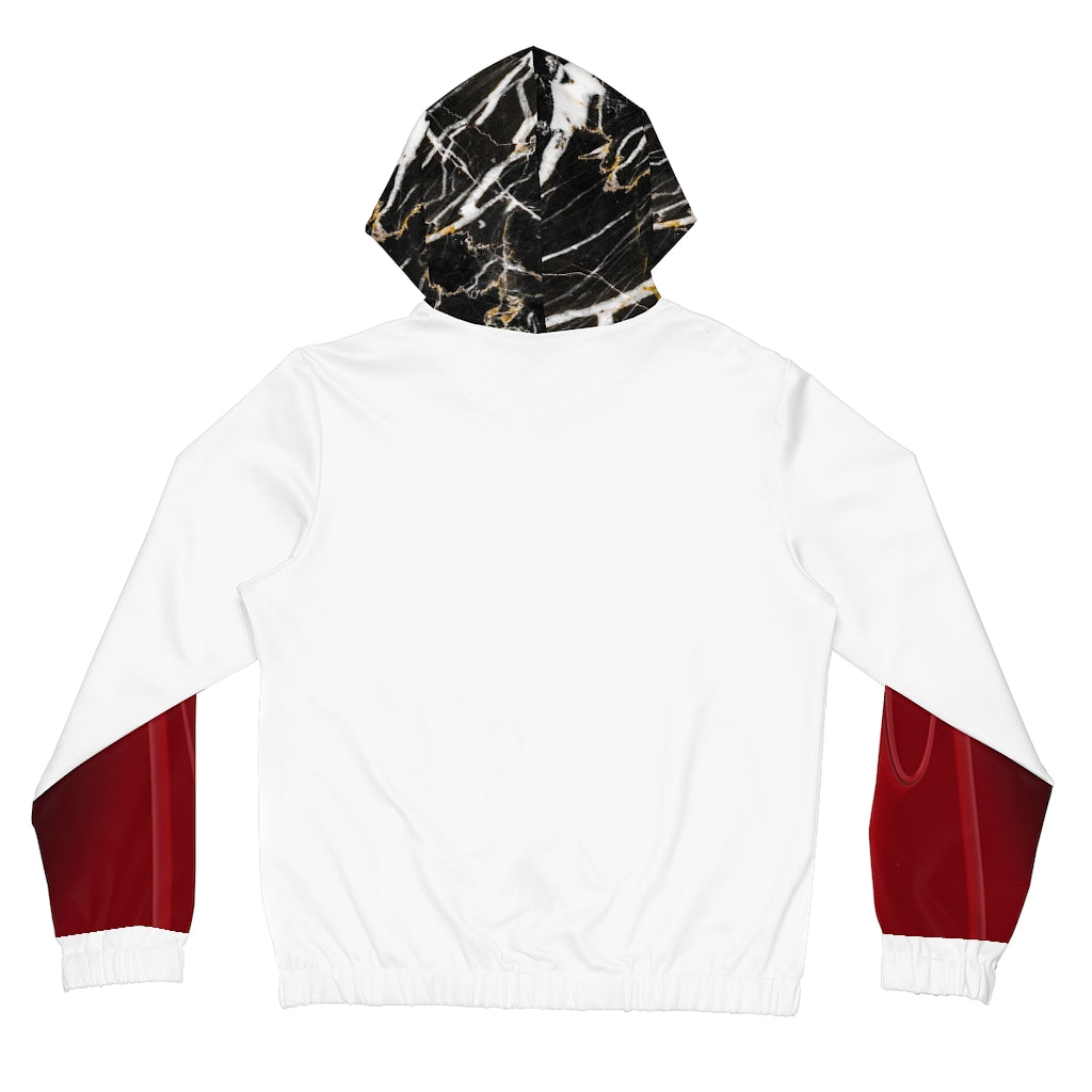 Women’s Full-Zip Hoodie White/Marble/Red