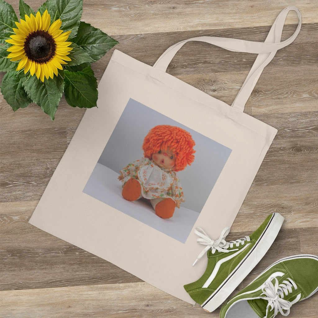 Orange Doll Cotton Tote Bag