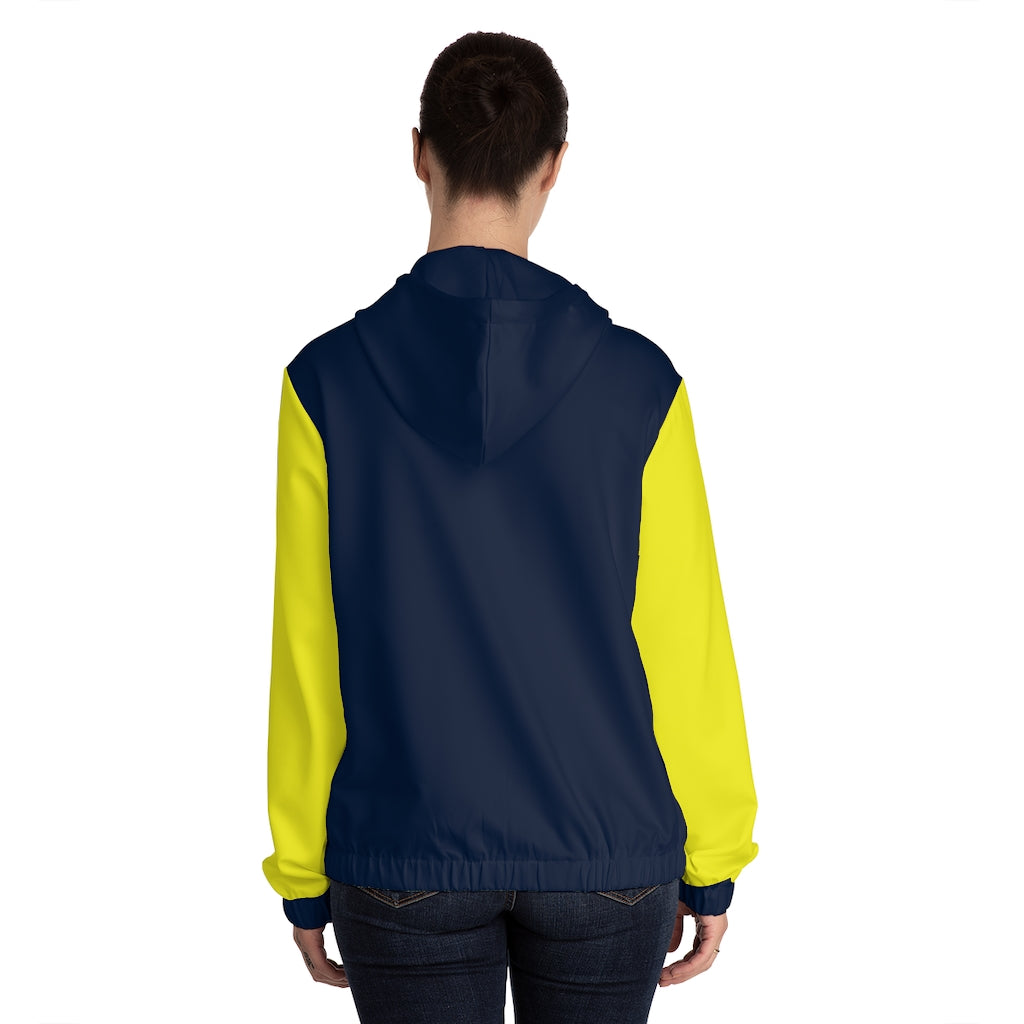 Women’s Full-Zip Hoodie Blue Night/Purple/Yellow