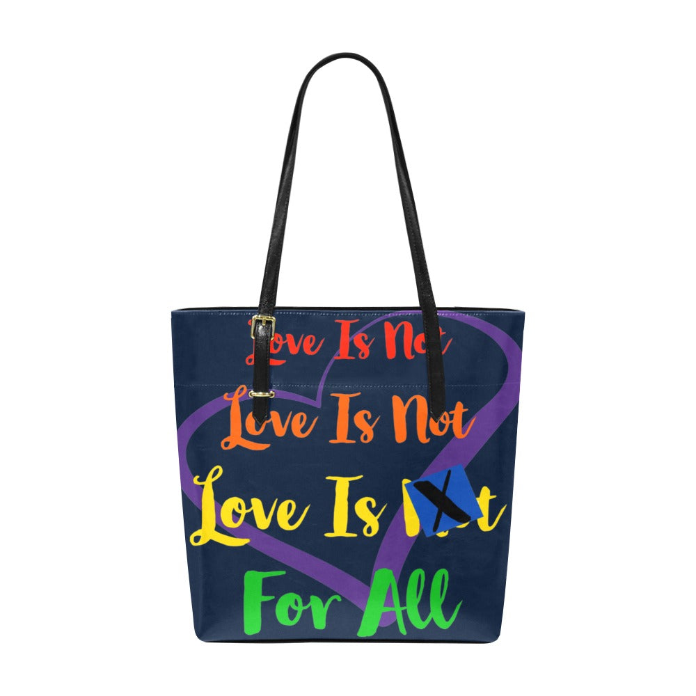 Cruelty Free PU Leather Human Rights Tote Bag