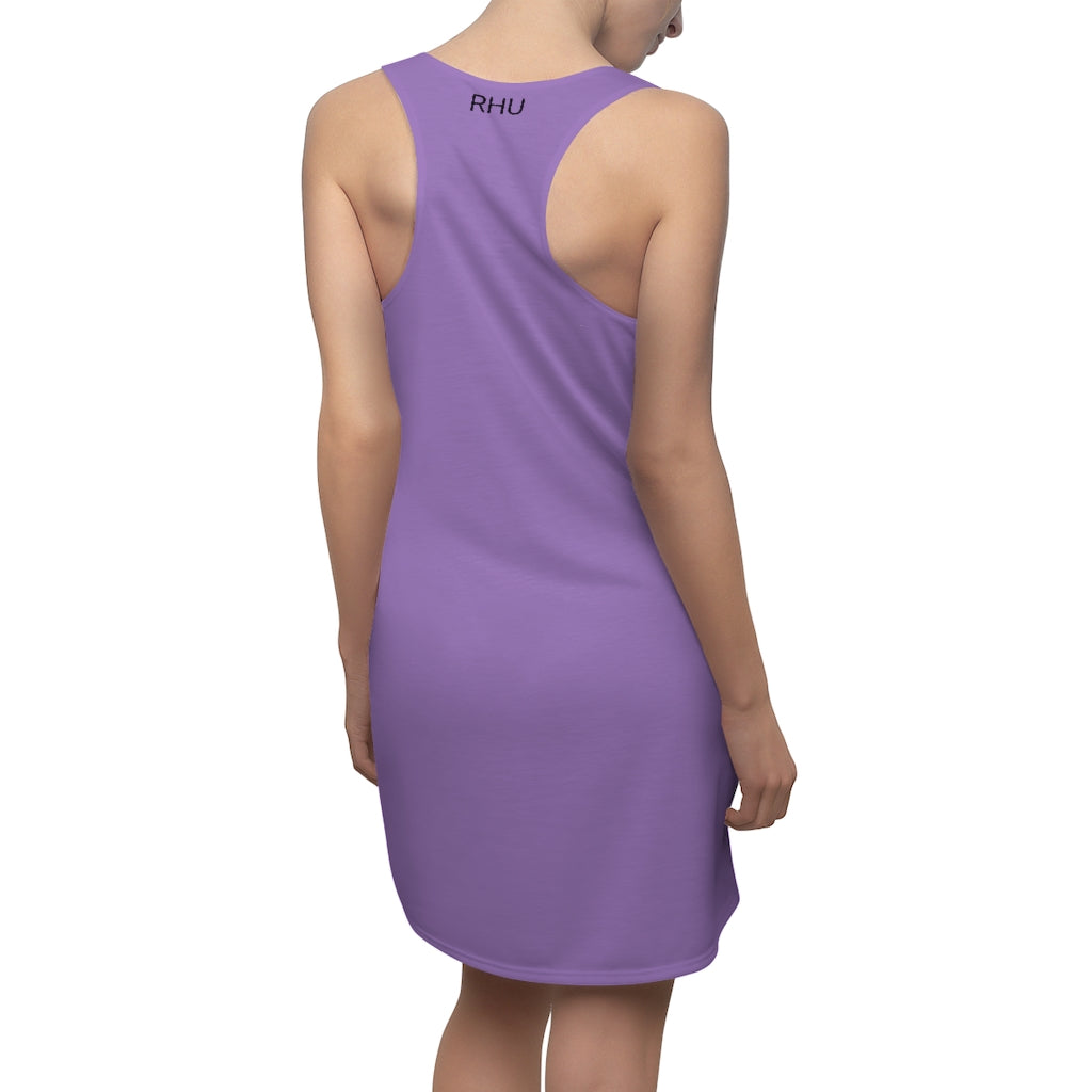 Electric Lights Women's Cut & Sew Racerback Dress Lilac Back