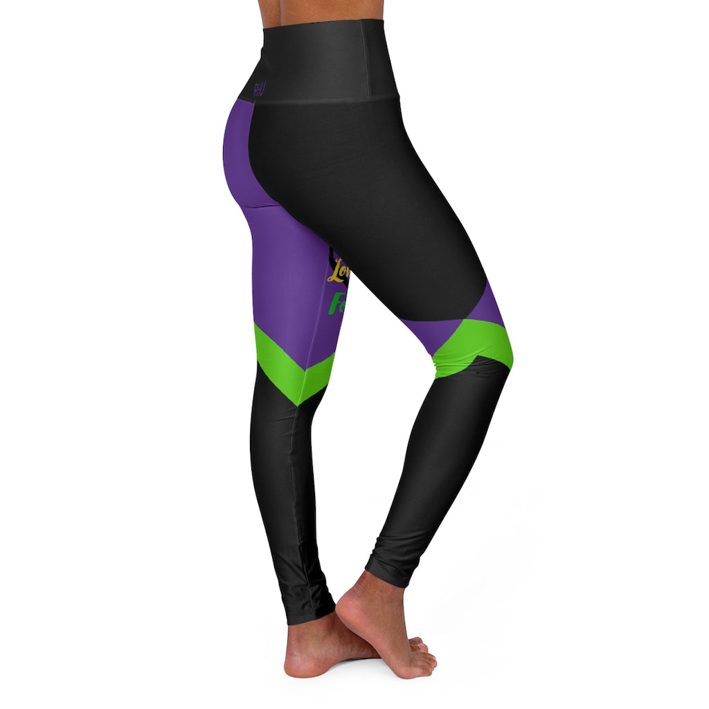 Human Rights LINFA High Waisted Yoga Leggings Purple RHU