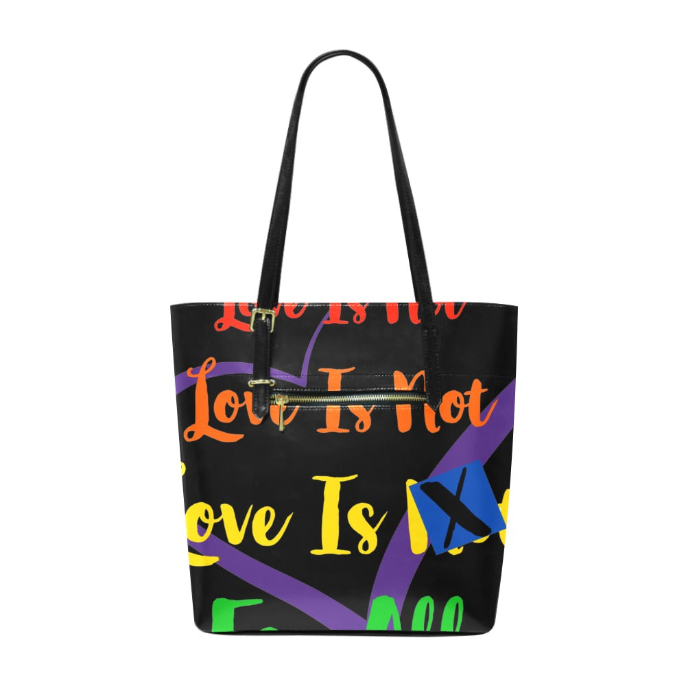 Cruelty Free PU leather Human Rights Tote Bag