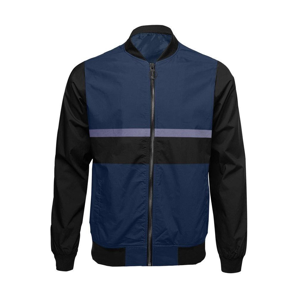 Men's Jacket Blue Night Light Blue Black