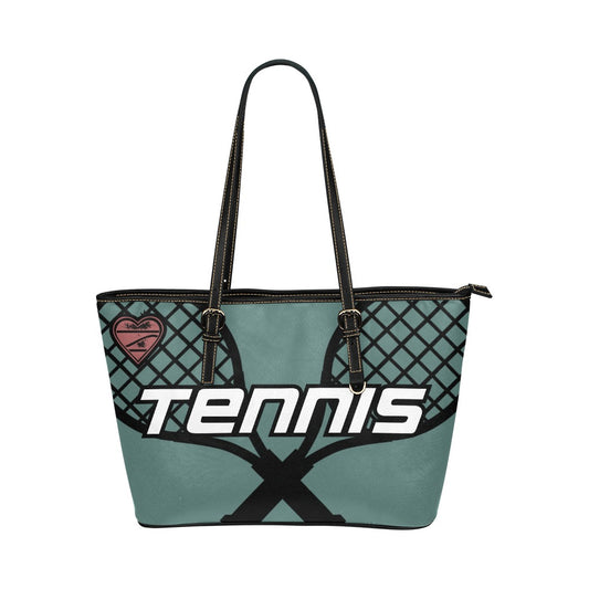 Love Tennis Heart Rackets Tote Bag