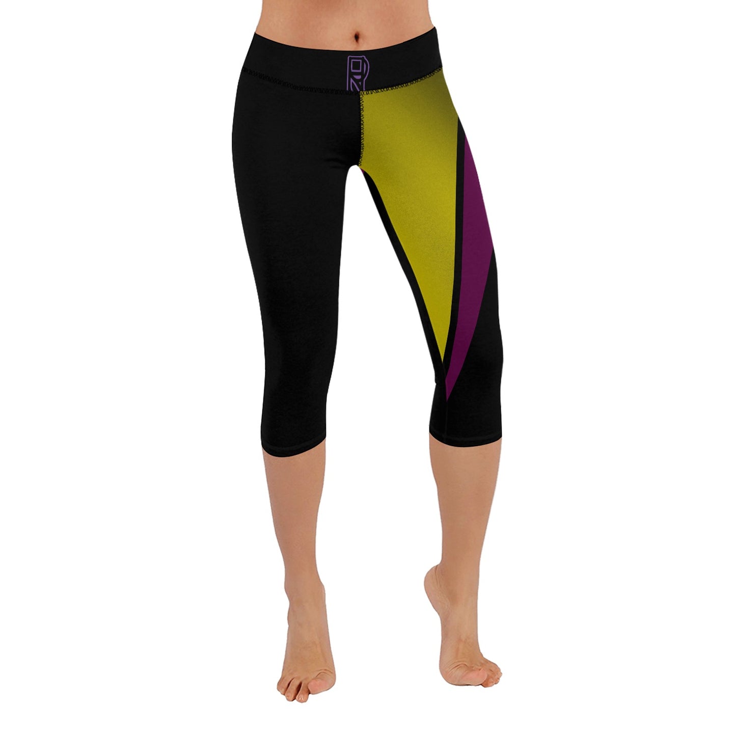 Cropped Leggings  Black, Green color (3 variants)