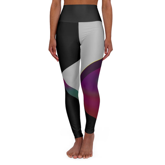 LINFA High Waisted Yoga Leggings Fading/Light Grey RHU