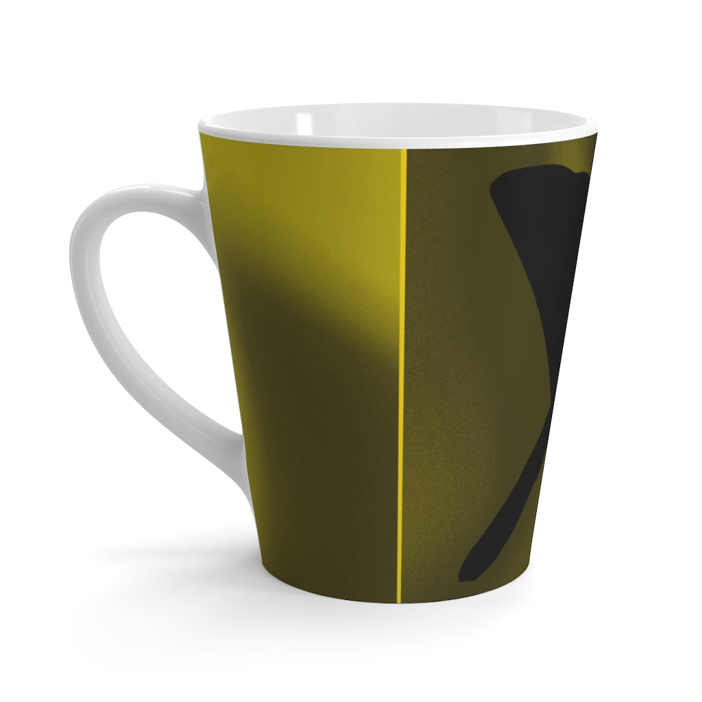 X Latte Mug Duotone Yellow/Black