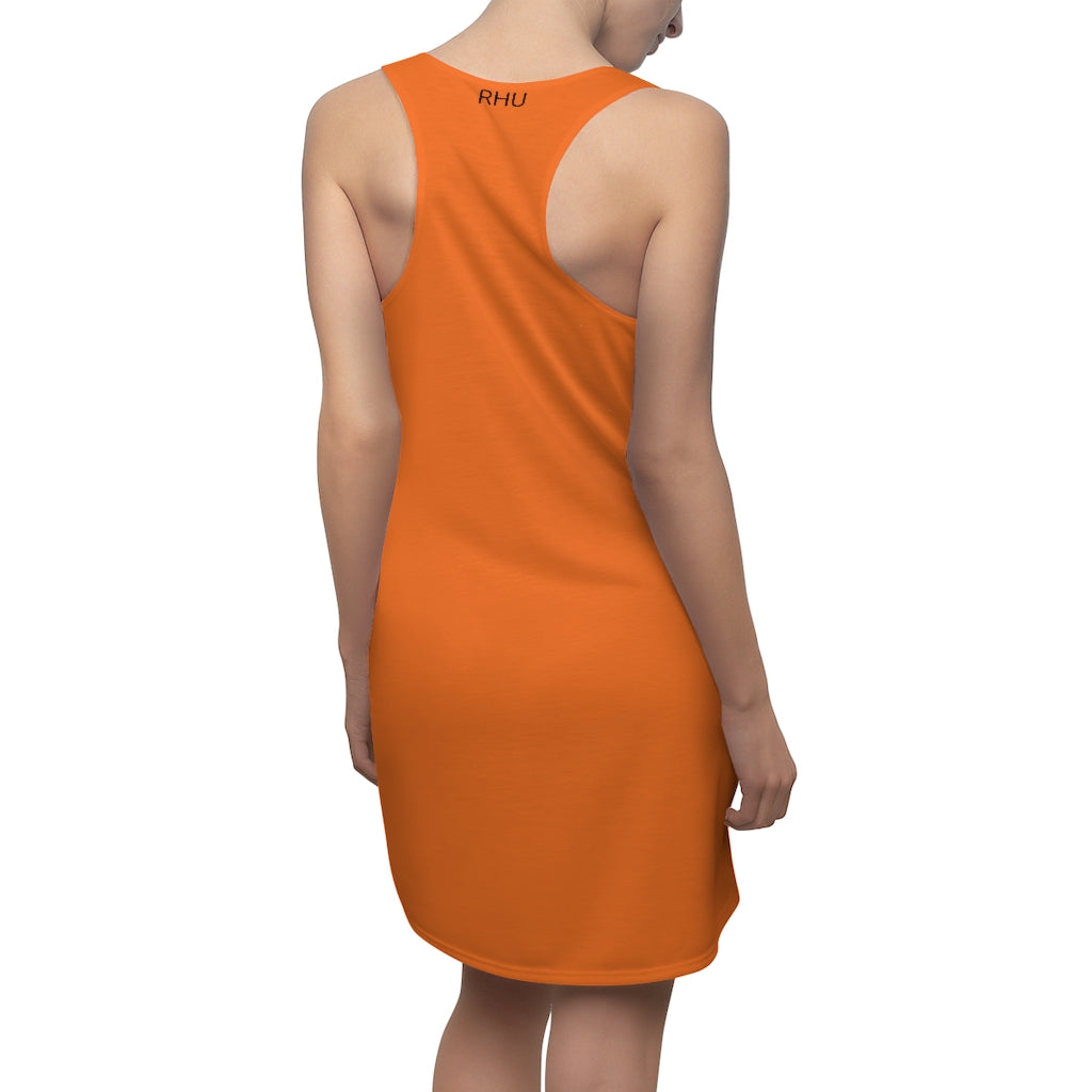 Women's Cut & Sew Racerback Dress Orange Doll