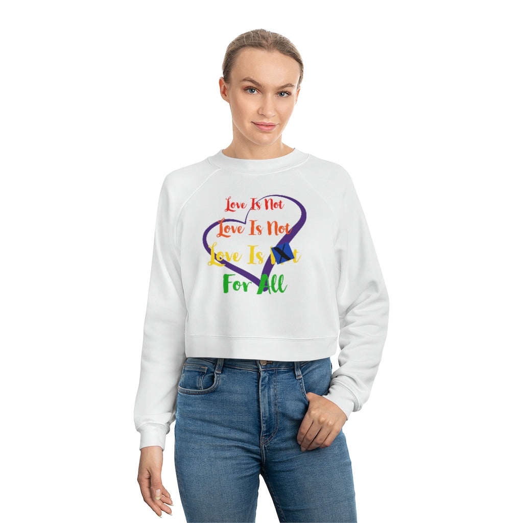 Human Rights LINFA Women's Cropped Fleece Pullover