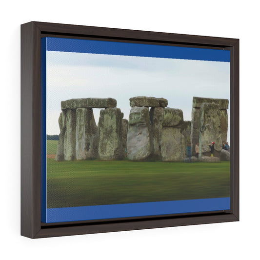 Stonehenge Sunset Horizontal Framed Premium Gallery Wrap Canvas