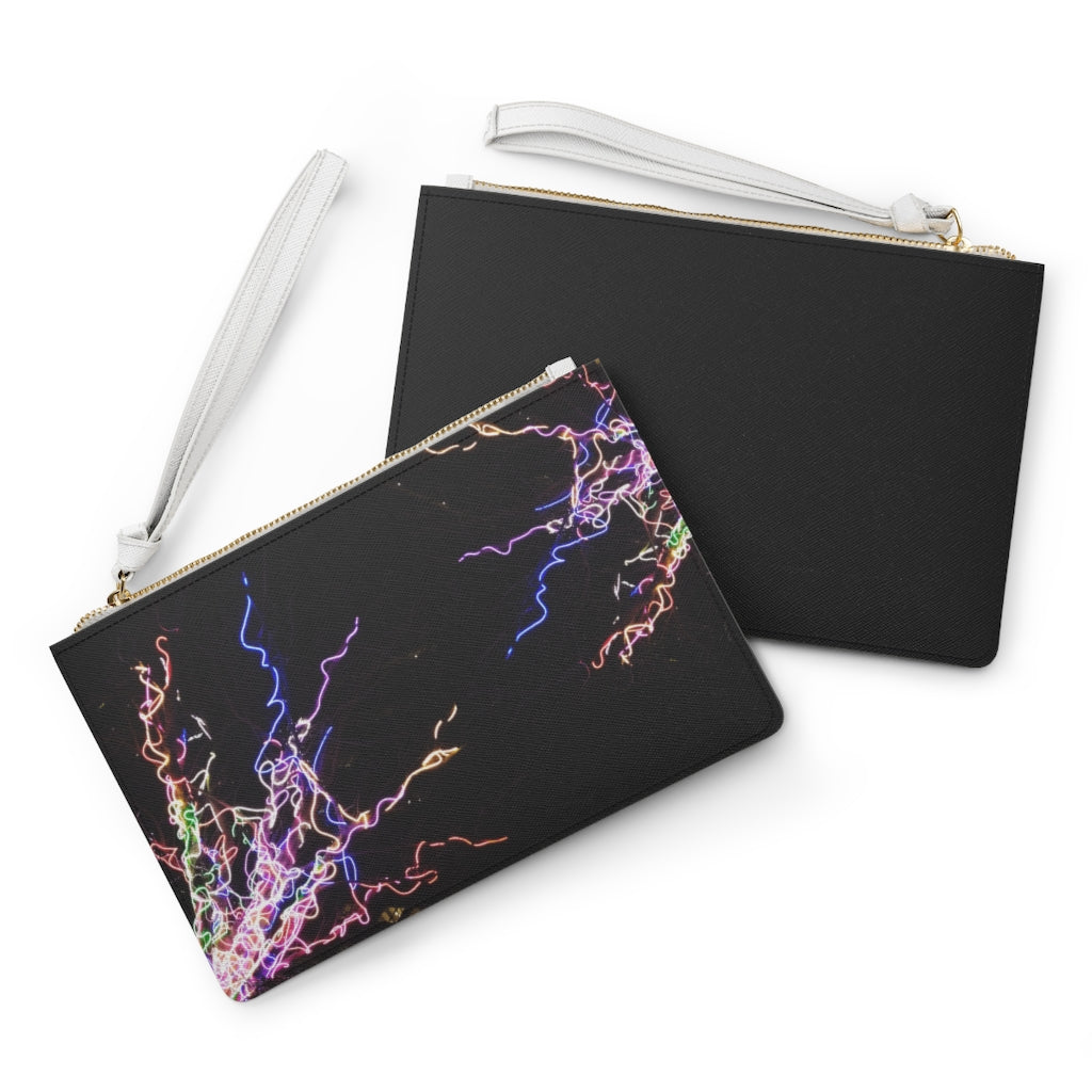 Electric Lights 2 Clutch Bag