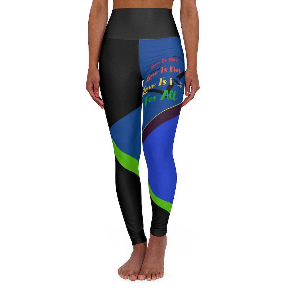 Human Rights LINFA High Waisted Yoga Leggings Blue Black RHU