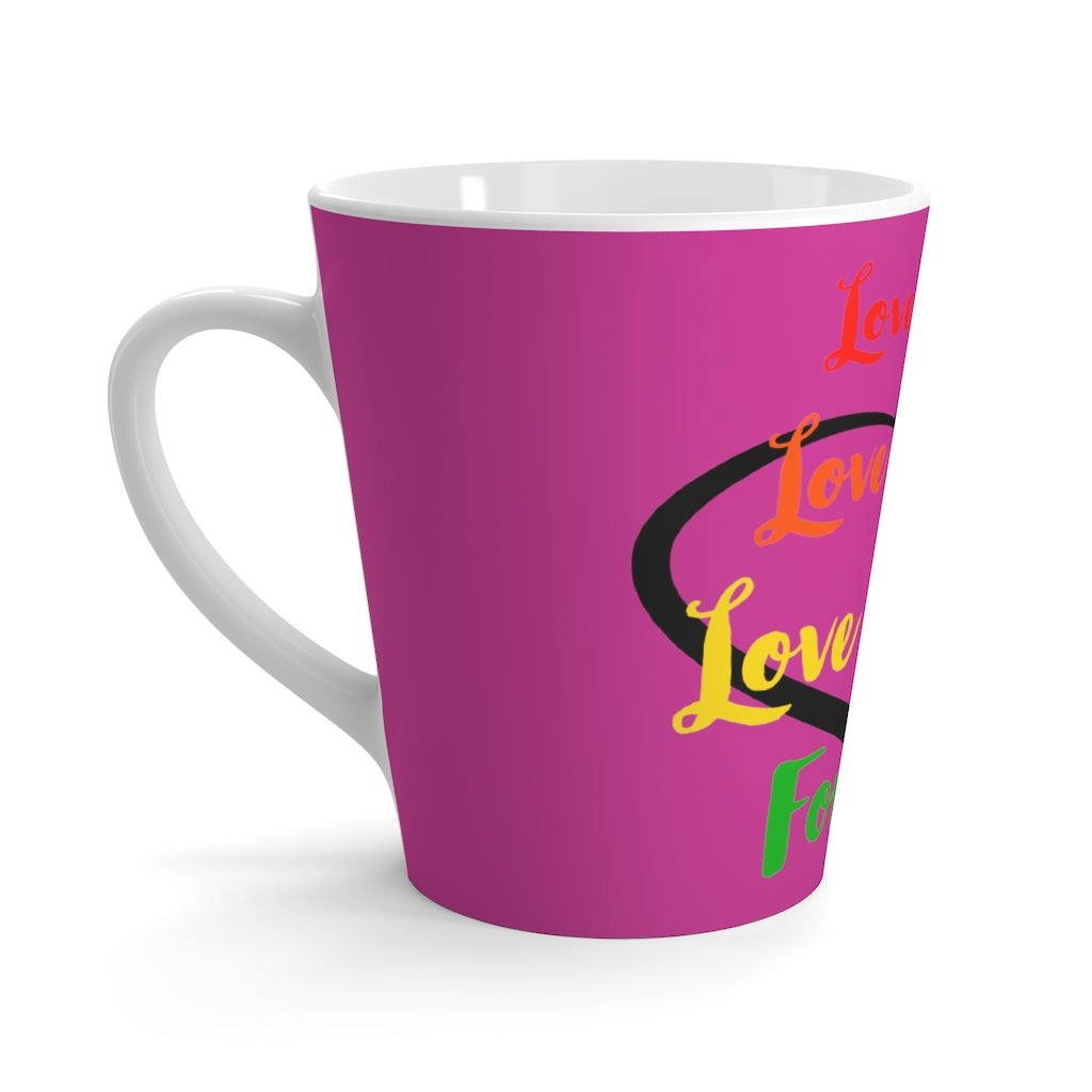 Human Rights LINFA Latte Mug Dark Pink