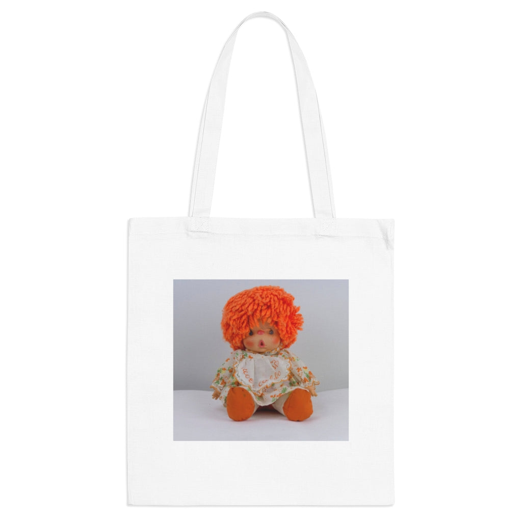 Orange Doll Cotton Tote Bag