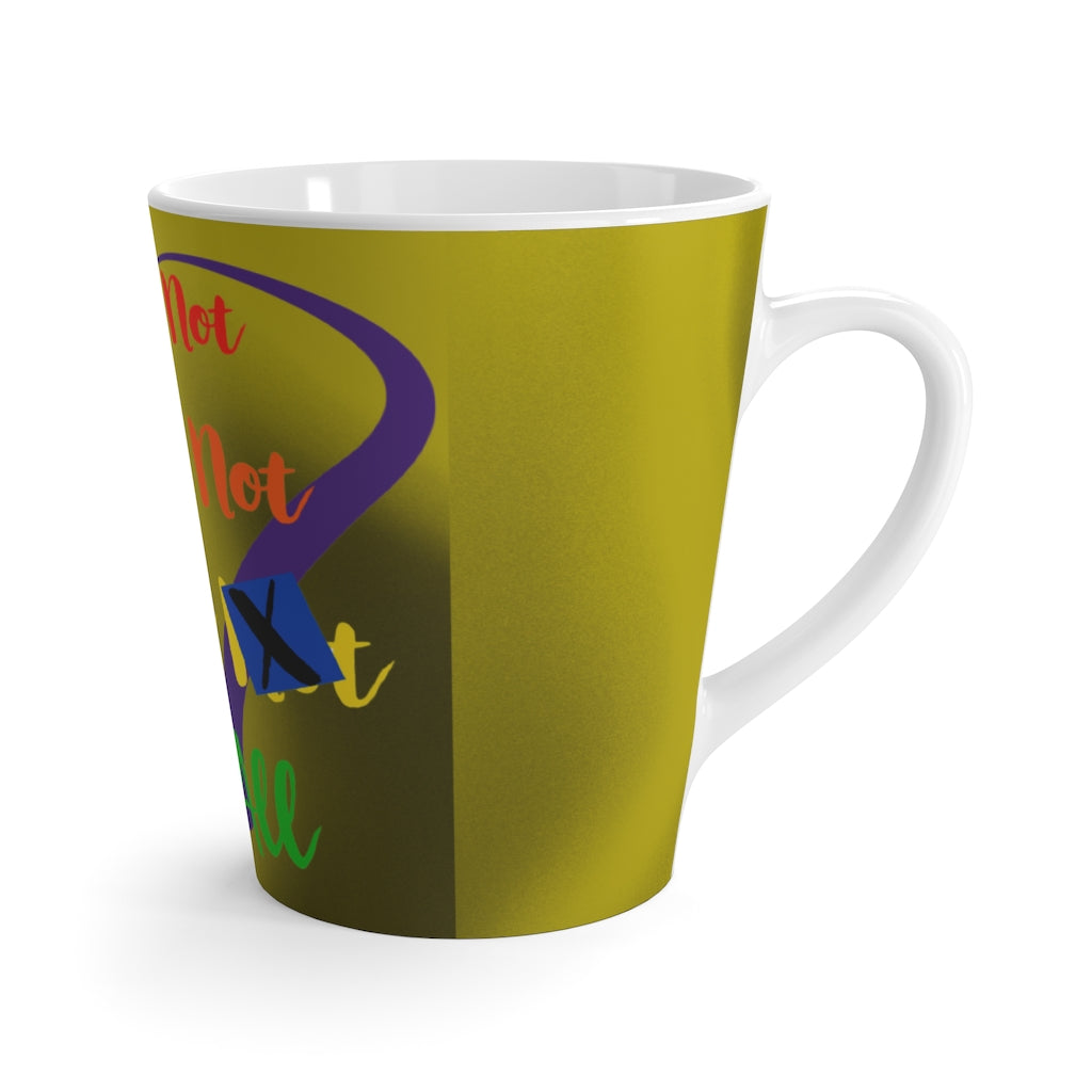 Human Rights LINFA Latte Mug Duotone Duotone Yellow/Black Rainbow